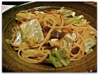 ザーサイのペペロンチーノ